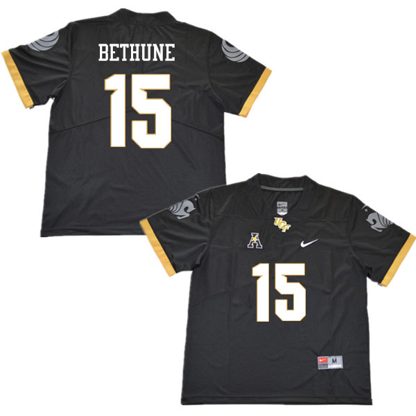 Men #15 Tatum Bethune UCF Knights College Football Jerseys Sale-Black - Click Image to Close